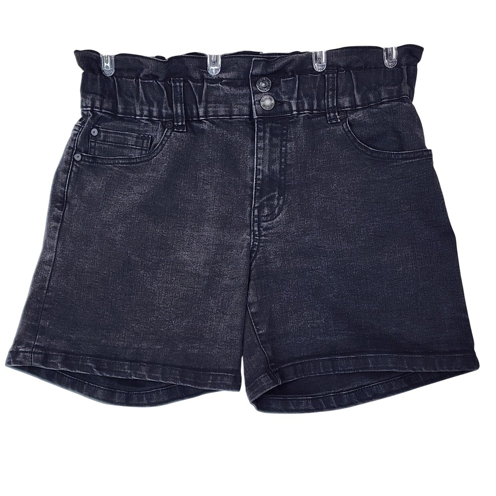 Indigo Rein Denim‎ Shorts 9 Black High Rise Edgy Boho Acid Wash Grunge Festival